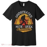 Bigfoot Hide and Seek Champion Sasquatch Premium T-Shirt thumb 0