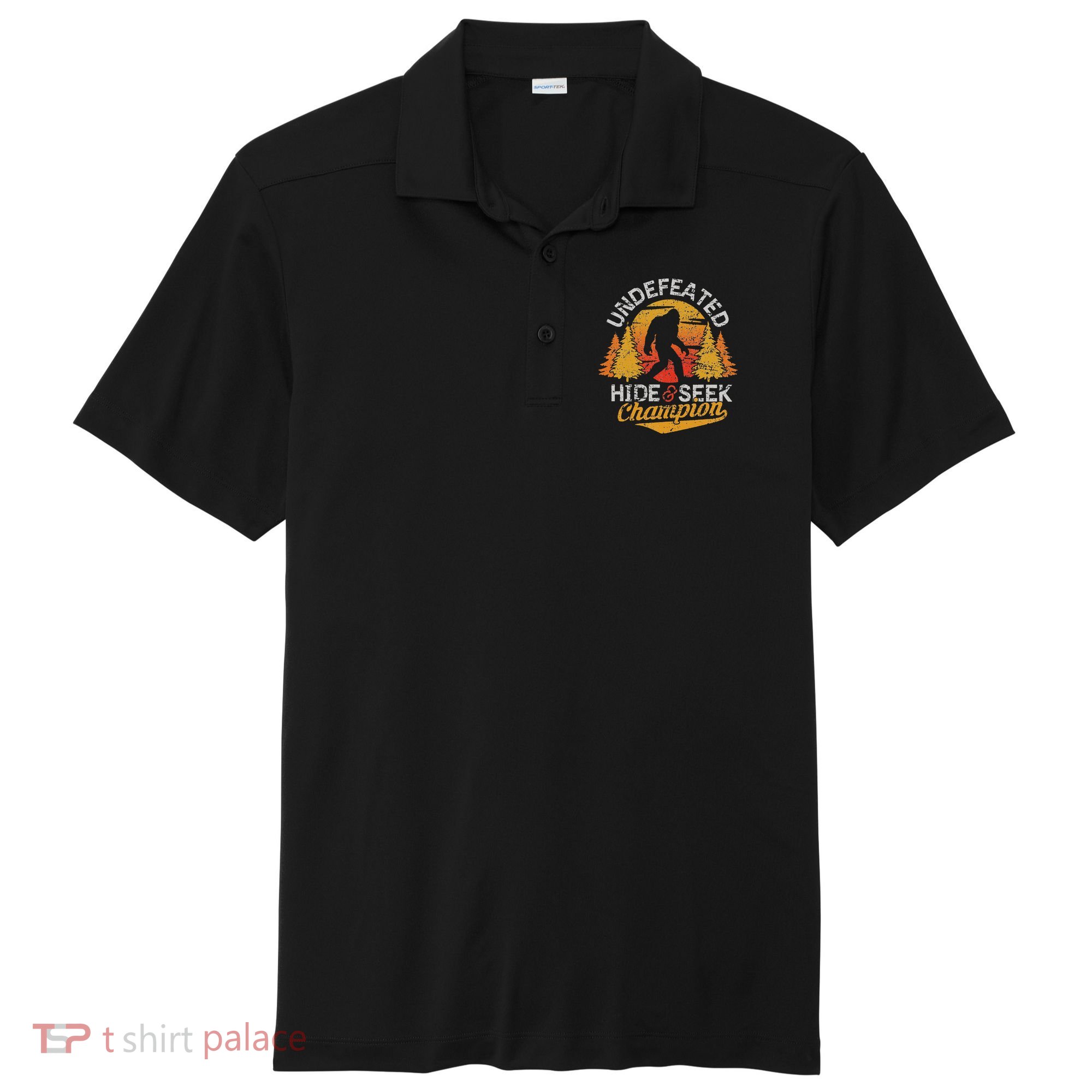 Bigfoot Hide and Seek Champion Sasquatch Sport-Tek Posi-UV Pro Polo