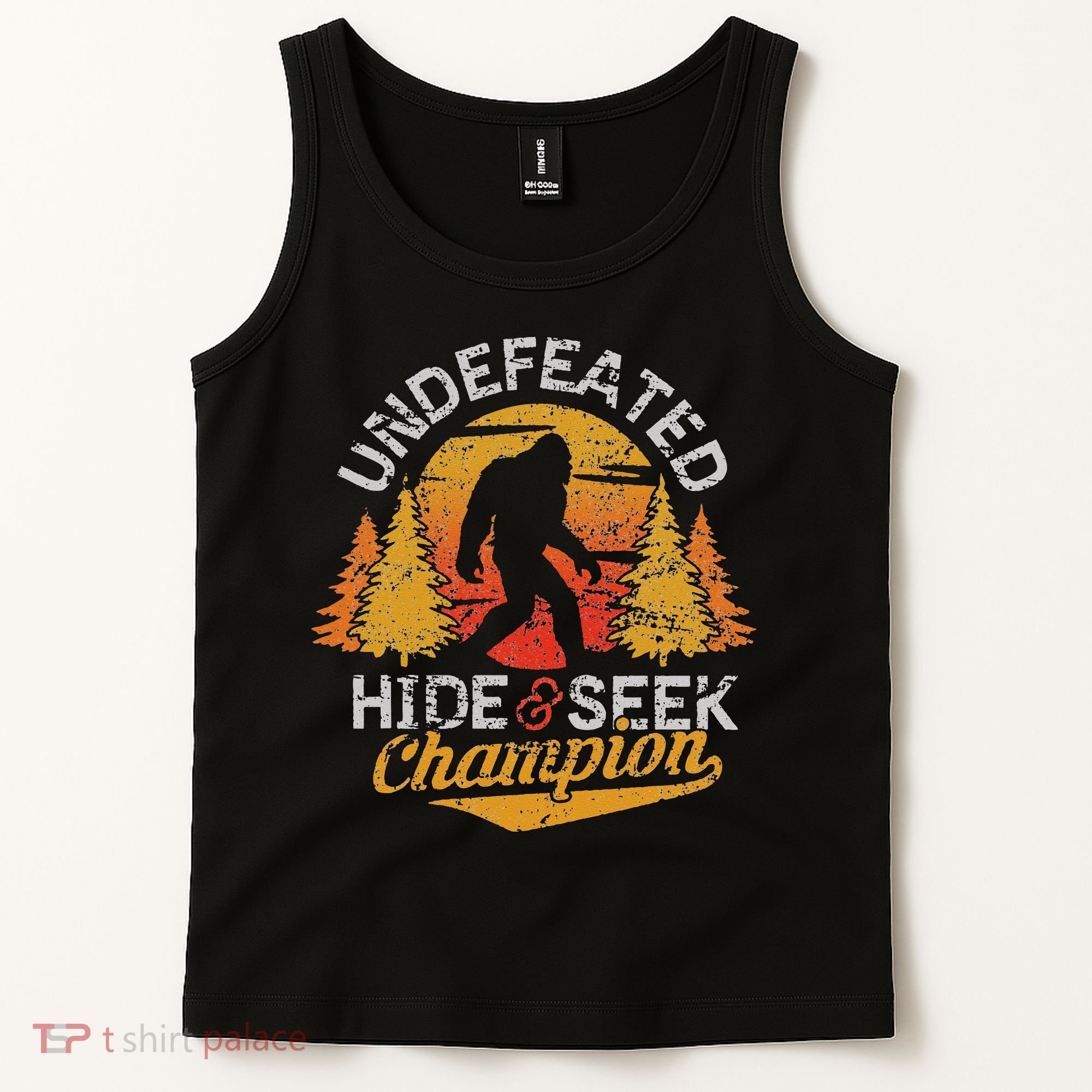 Bigfoot Hide and Seek Champion Sasquatch Tank Top