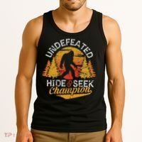 Bigfoot Hide and Seek Champion Sasquatch Tank Top thumb 3