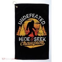 Bigfoot Hide and Seek Champion Sasquatch Golf Towel thumb 0