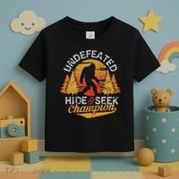 Bigfoot Hide and Seek Champion Sasquatch Toddler T-Shirt thumb 3