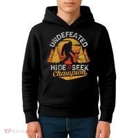 Bigfoot Hide and Seek Champion Sasquatch Kids Hoodie thumb 4
