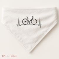 Bicycle Heartbeat USA-Made Doggie Bandana thumb 0