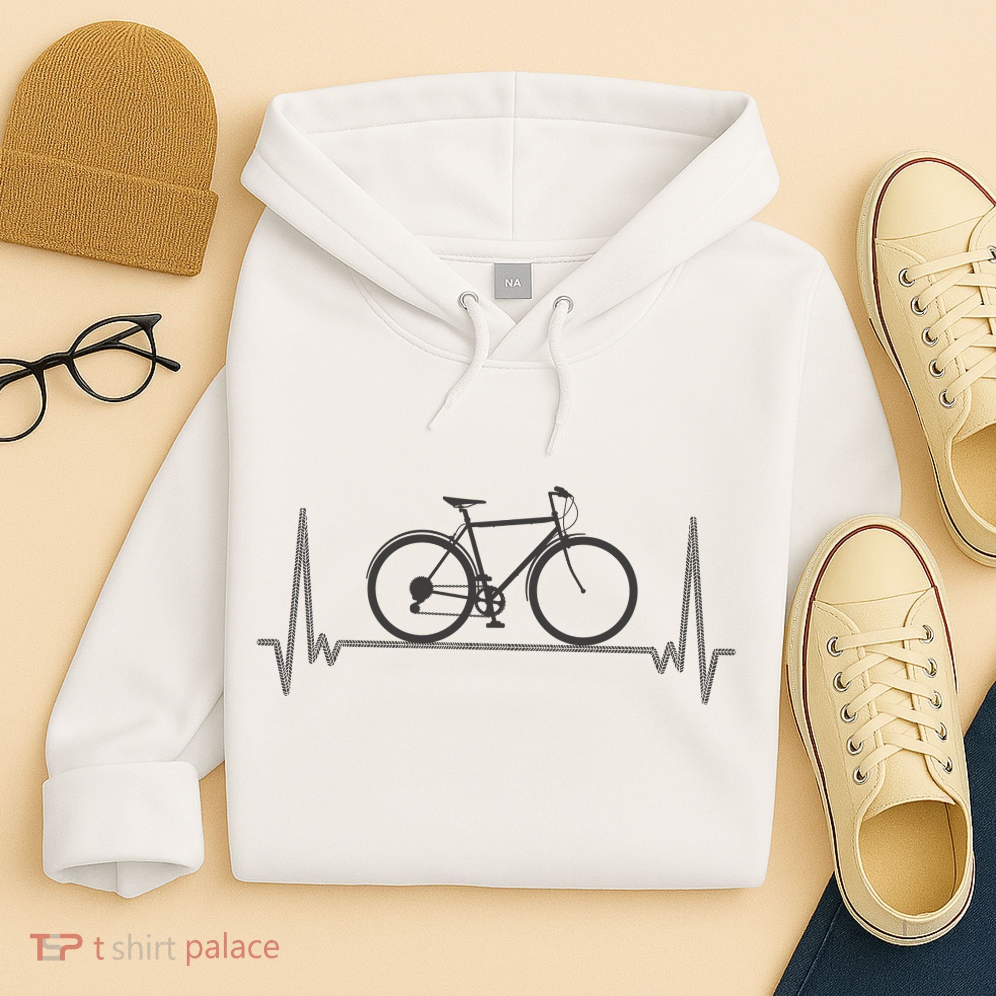 Bicycle Heartbeat Hoodie