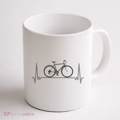 Bicycle Heartbeat Coffee Mug back