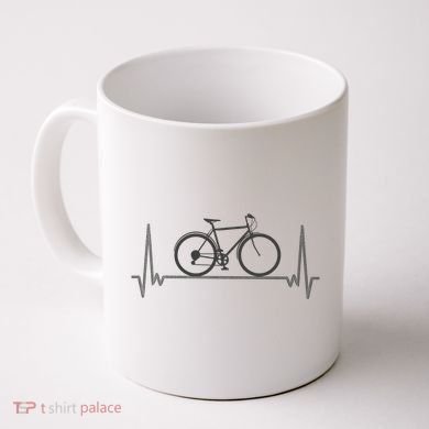 Bicycle Heartbeat Coffee Mug