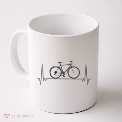 Bicycle Heartbeat Coffee Mug