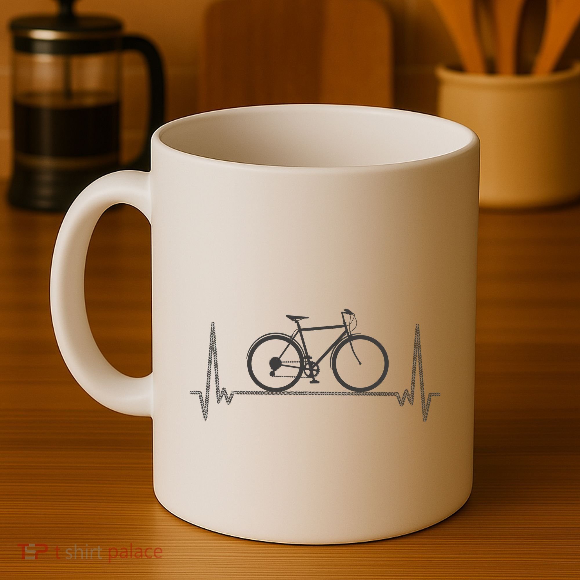 Bicycle Heartbeat Coffee Mug