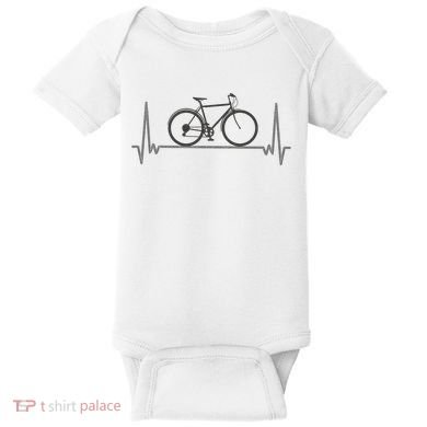 Bicycle Heartbeat Baby Bodysuit
