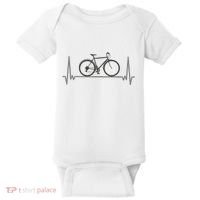 Bicycle Heartbeat Baby Bodysuit thumb 0