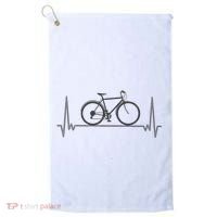 Bicycle Heartbeat Golf Towel thumb 0