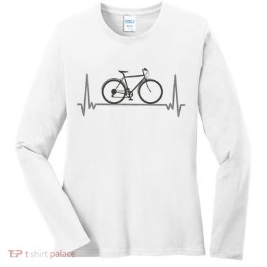 Bicycle Heartbeat Women's Long Sleeve Shirt