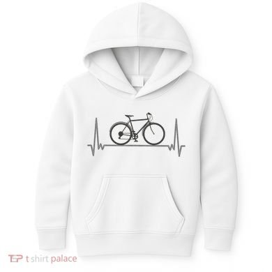 Bicycle Heartbeat Kids Hoodie