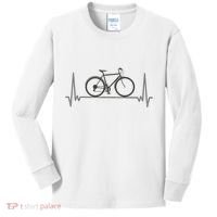 Bicycle Heartbeat Kids Long Sleeve Shirt thumb 0