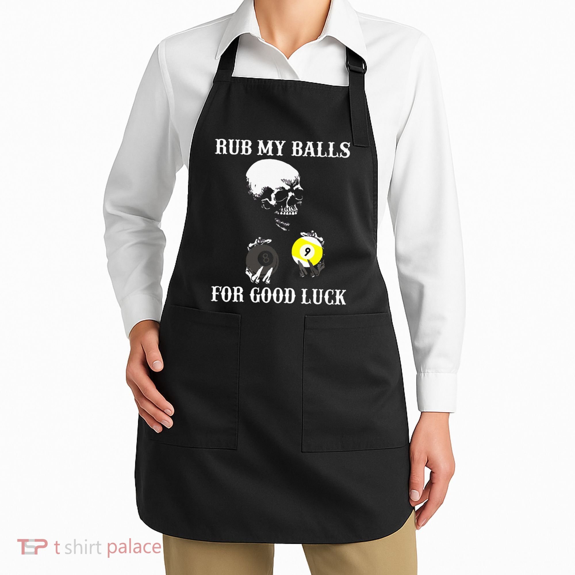 Billiards Halloween Apron