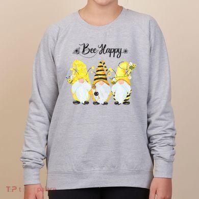 Bee Happy Bee Gnome Spring Women's Sweatshirt