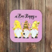 Bee Happy Bee Gnome Spring Coaster thumb 0