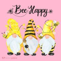 Bee Happy Bee Gnome Spring Coaster thumb 2