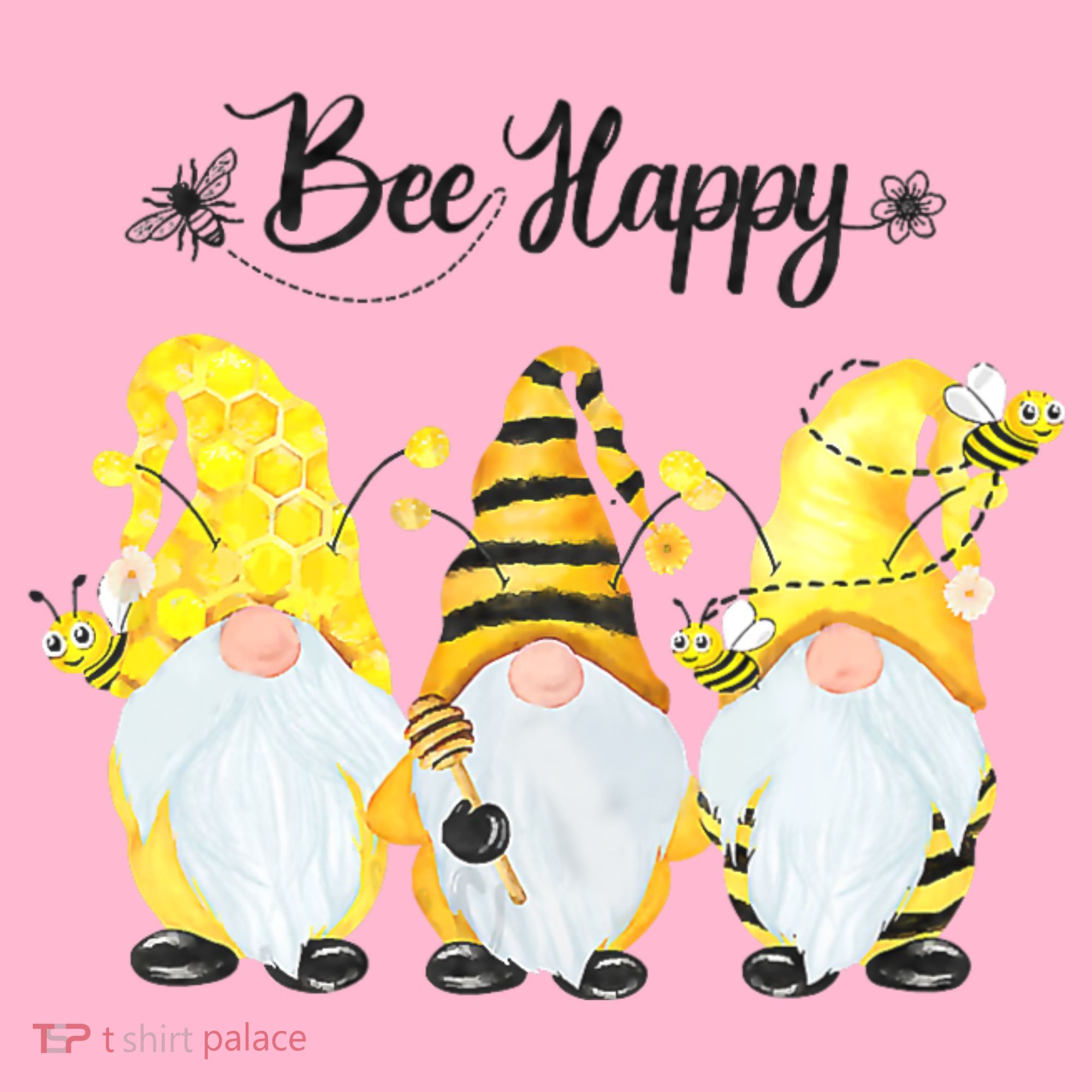 Bee Happy Bee Gnome Spring Coaster