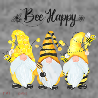 Bee Happy Bee Gnome Spring Toddler Hoodie thumb 2