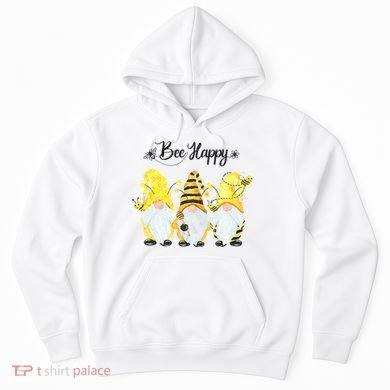 Bee Happy Bee Gnome Spring Hoodie