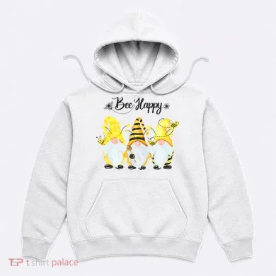 Bee Happy Bee Gnome Spring Hoodie