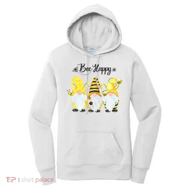 Bee Happy Bee Gnome Spring Women's Hoodie