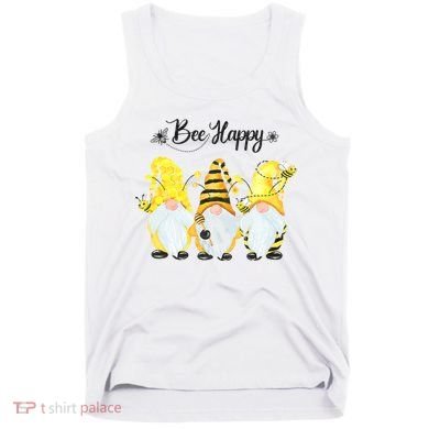 Bee Happy Bee Gnome Spring Tank Top