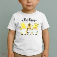 Bee Happy Bee Gnome Spring Toddler T-Shirt thumb 2