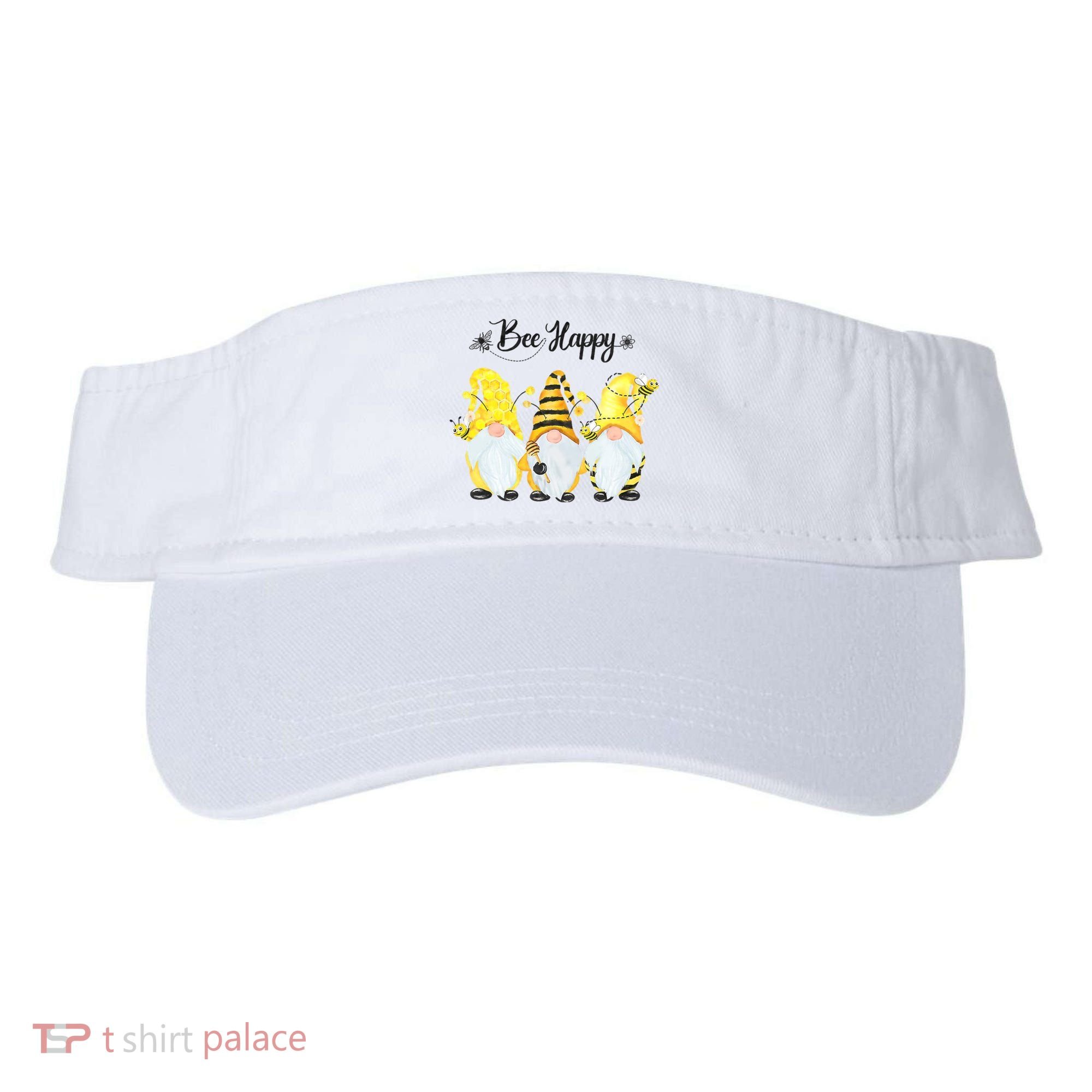 Bee Happy Bee Gnome Spring Visor