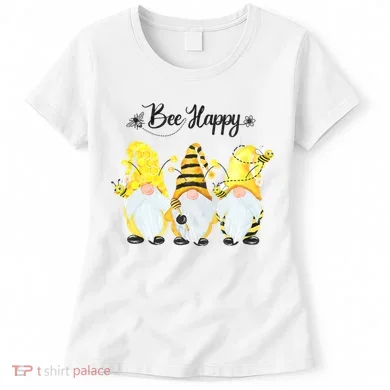Bee Happy Bee Gnome Spring Women's T-Shirt