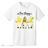 Bee Happy Bee Gnome Spring Kids T-Shirt thumb 0