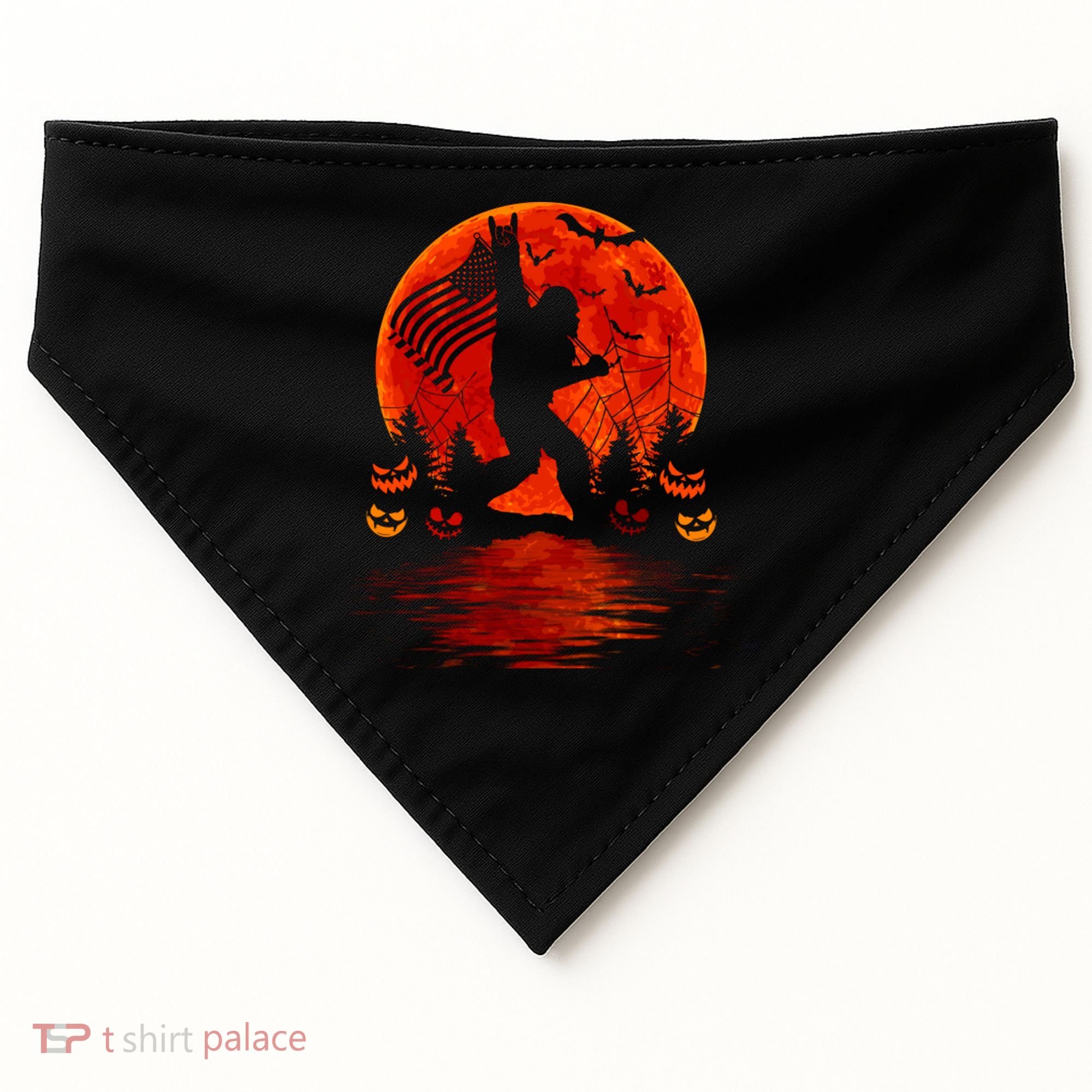 Bigfoot Halloween USA-Made Doggie Bandana