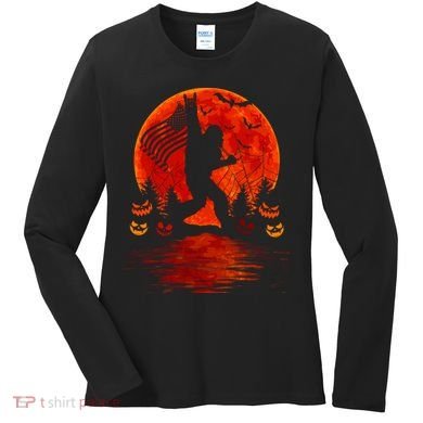 Bigfoot Halloween Women's Long Sleeve Shirt