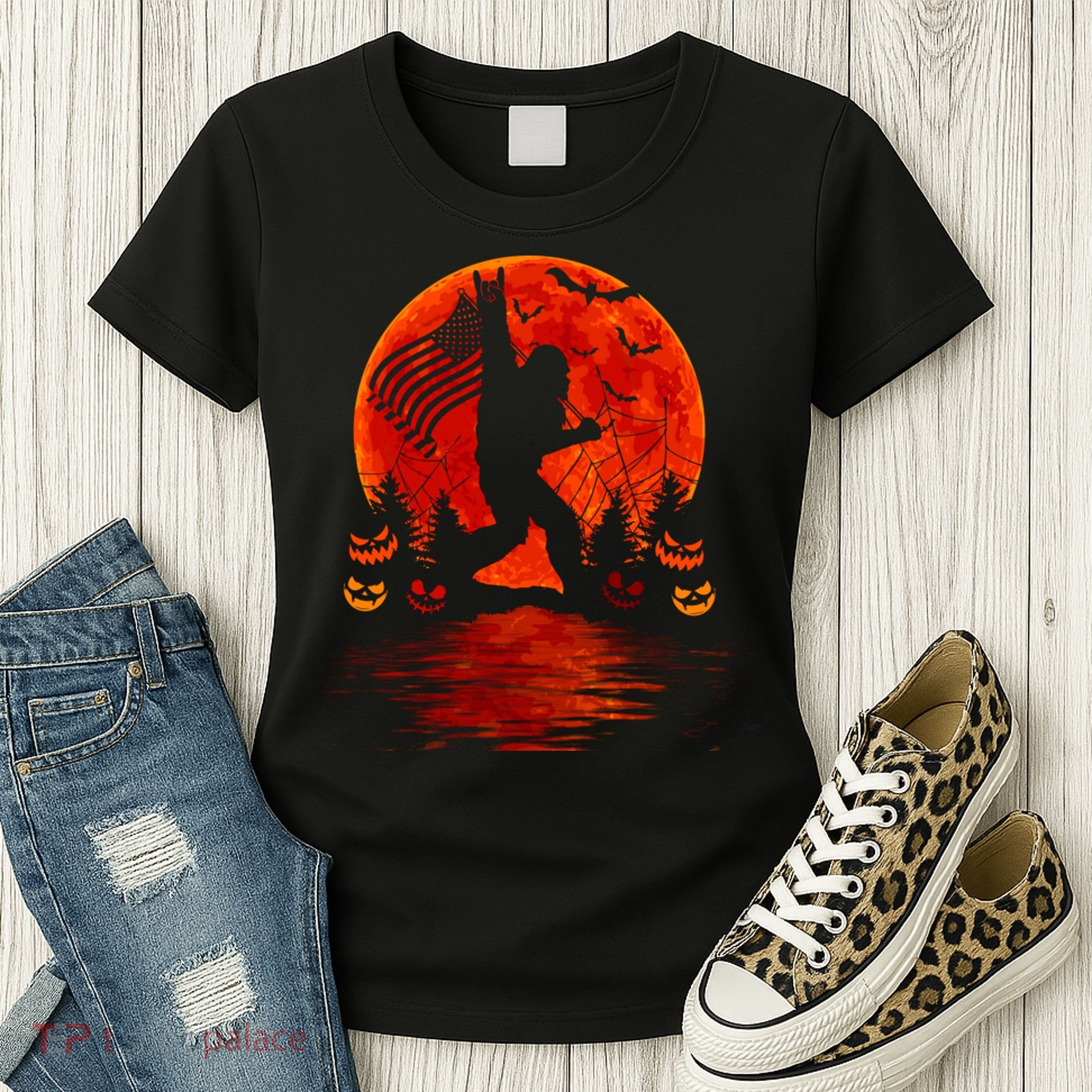 Bigfoot Halloween Women's T-Shirt