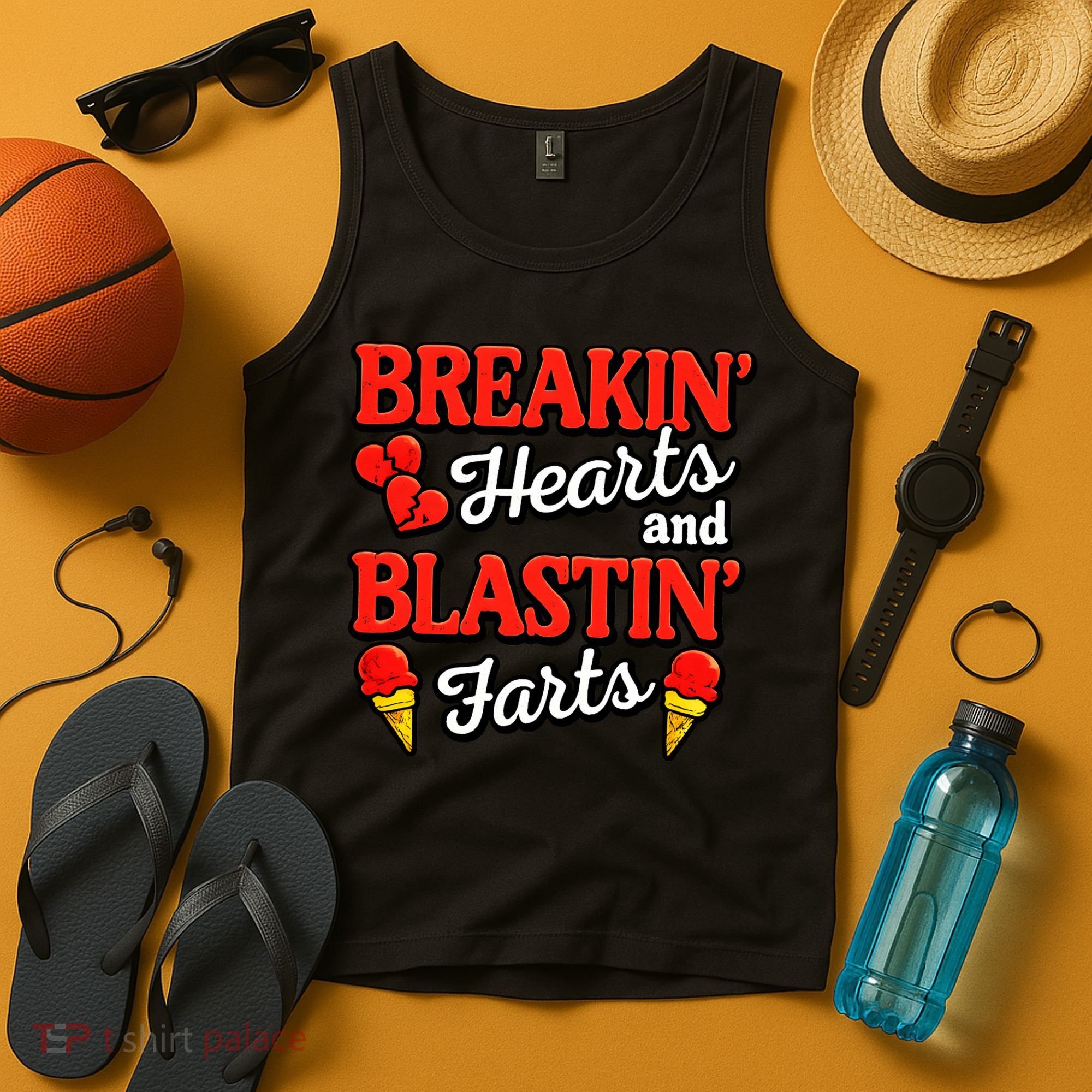 Breakin Hearts Blastin Farts Tank Top