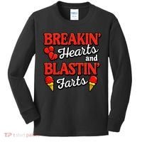 Breakin Hearts Blastin Farts Kids Long Sleeve Shirt thumb 0