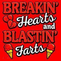 Breakin Hearts Blastin Farts Santa Hat thumb 1