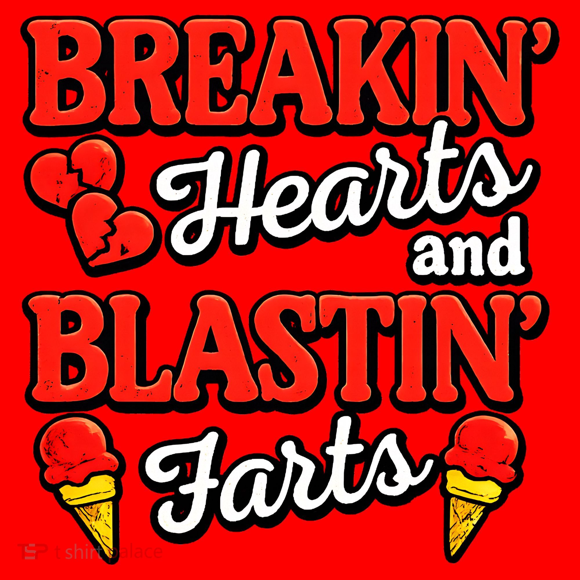 Breakin Hearts Blastin Farts Santa Hat