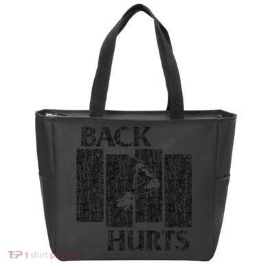 Back Hurts Tote Bag