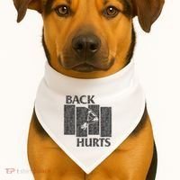 Back Hurts USA-Made Doggie Bandana thumb 1