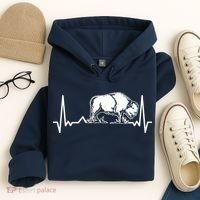 Bison Heartbeat Buffalo Hoodie thumb 4