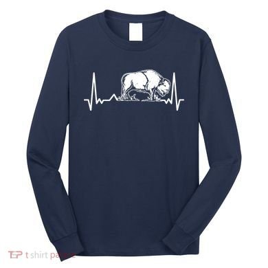Bison Heartbeat Buffalo Long Sleeve Shirt