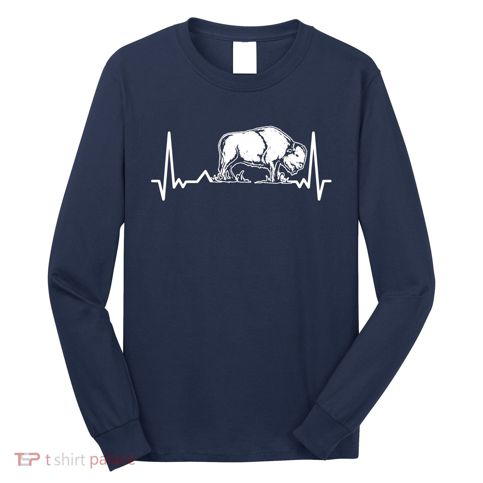 Bison Heartbeat Buffalo Long Sleeve Shirt
