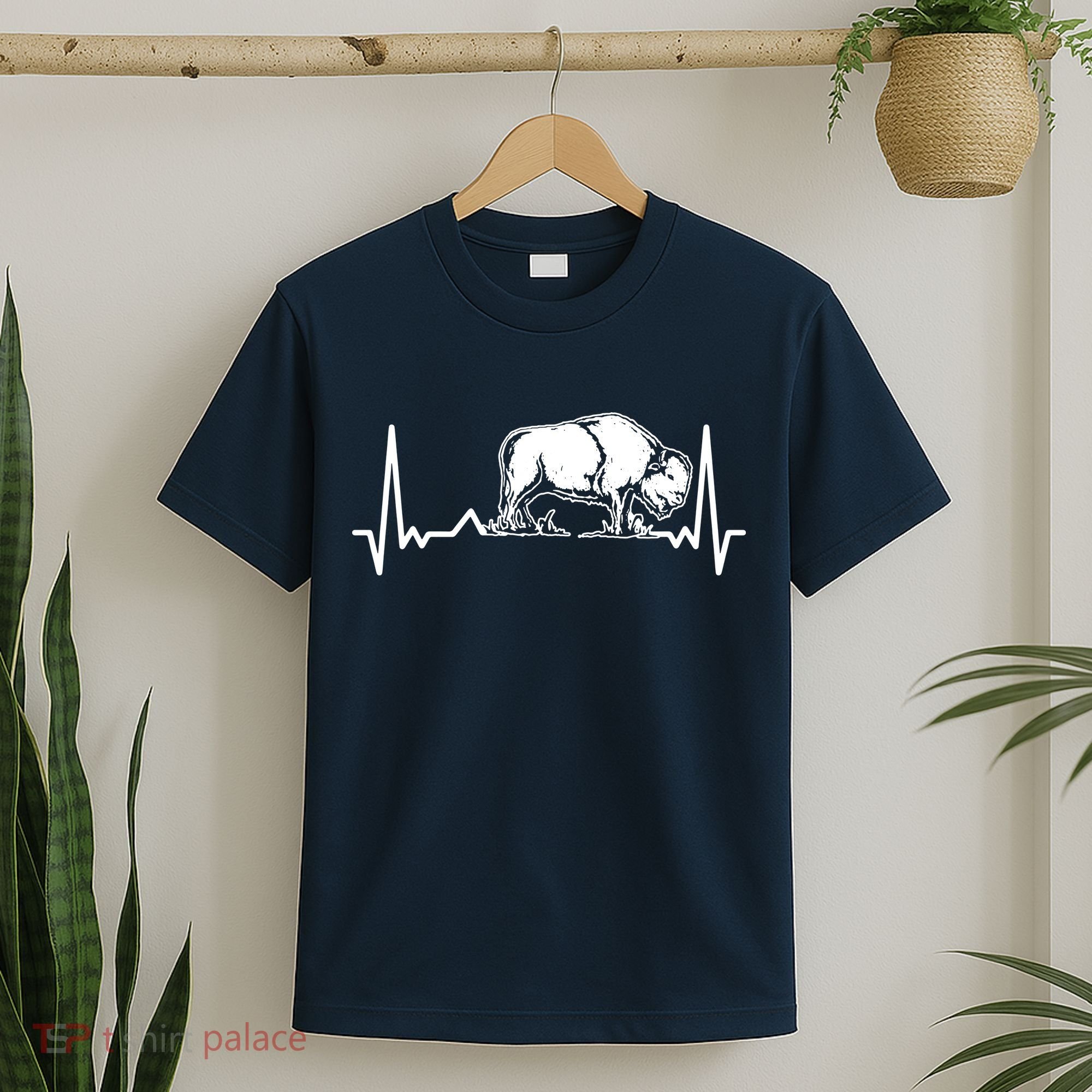 Bison Heartbeat Buffalo T-Shirt