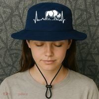 Bison Heartbeat Buffalo Bucket Hat thumb 3