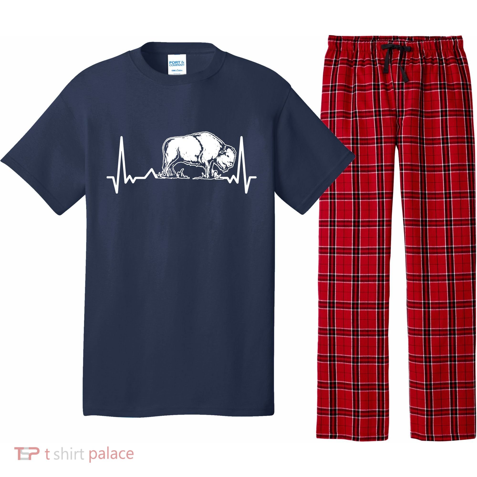 Bison Heartbeat Buffalo Pajama Set