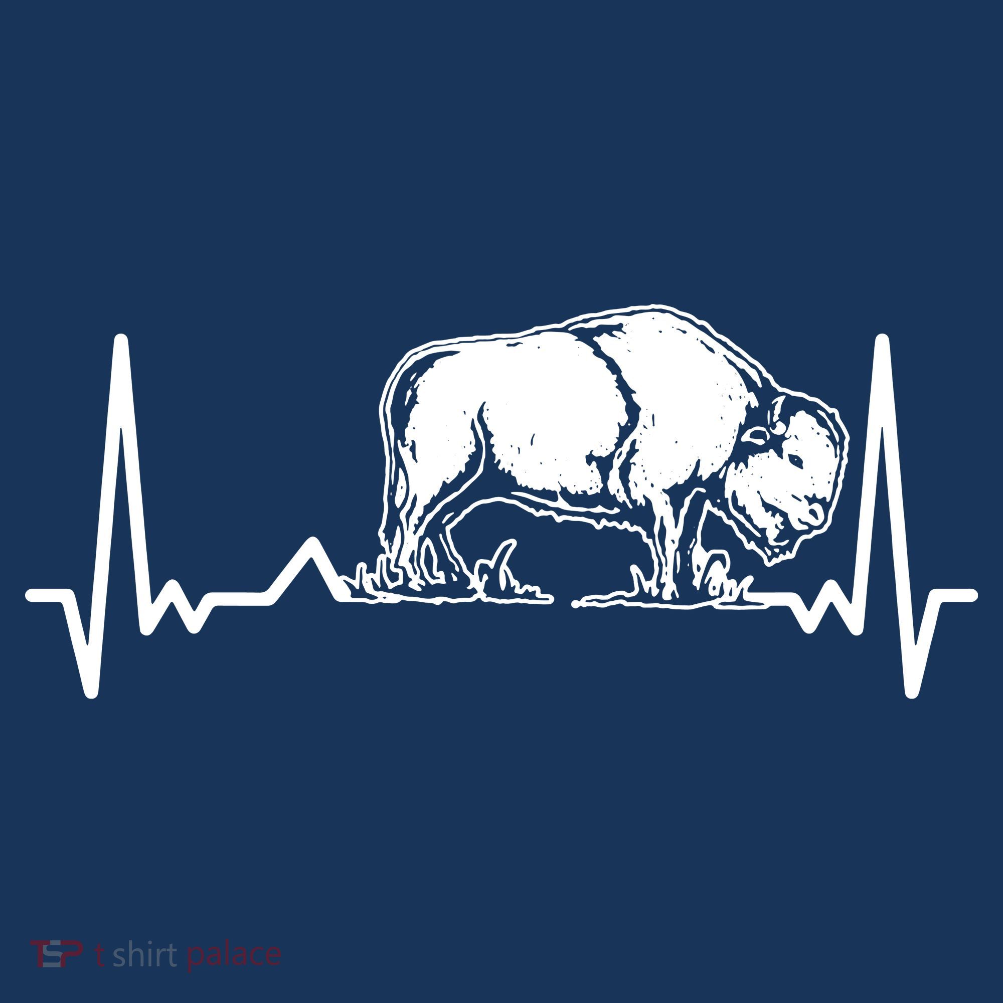 Bison Heartbeat Buffalo Mousepad