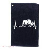 Bison Heartbeat Buffalo Golf Towel thumb 0